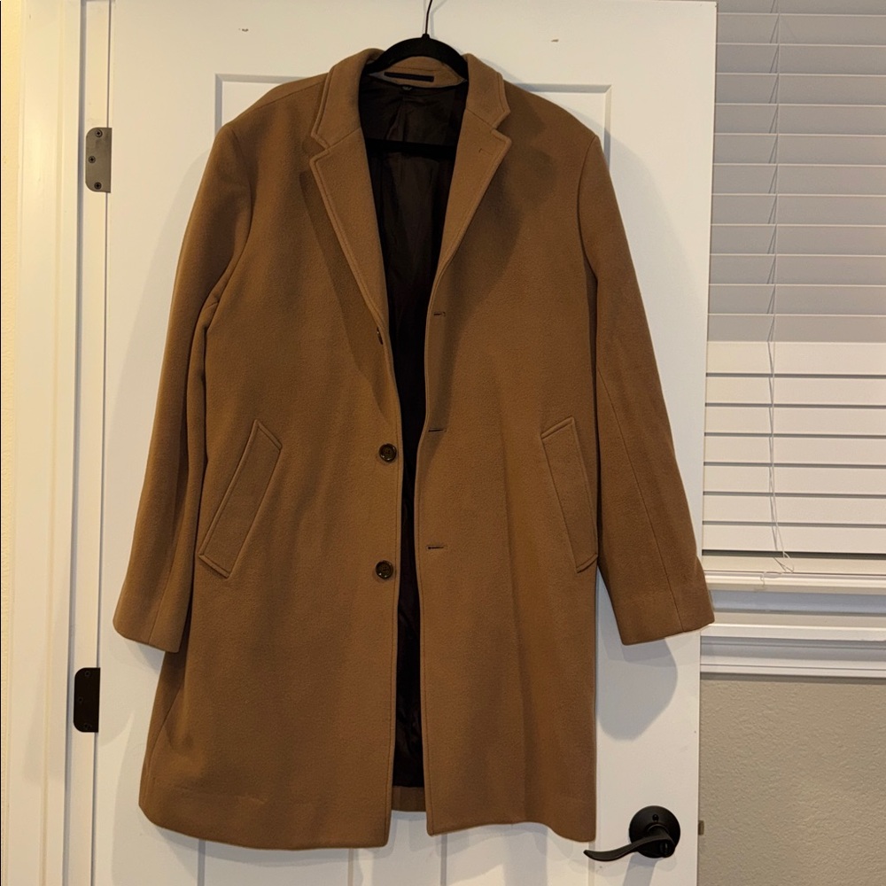 J. Crew Ludlow - Camel Men’s Wool & Cashmere Top Coat
